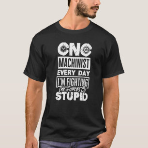 Camiseta Máquina De Metalúrgicos Cnc Todos Os Dias