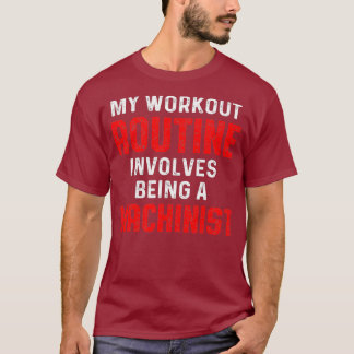 Camiseta Máquina de Operadores de Máquina de Workout Machin