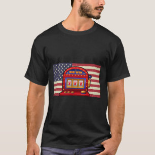 Camiseta Máquina de slot de casino com desconforto de bande