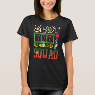 Camiseta Máquina de Slot Gráfica de Esquadrão Casino com Se