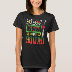 Camiseta Máquina de Slot Gráfica de Esquadrão Casino com Se