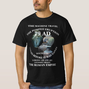 CAMISETA MÁQUINA DO TEMPO HG POMPEII VIAGENS DE FÉRIAS 79 D