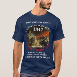 CAMISETA MÁQUINA DO TEMPO LONDRES 1347 PESTE NEGRA