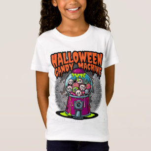 Camiseta Máquina Doce de Halloween Cheia de Cauzinho