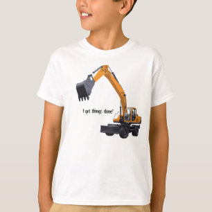 Camiseta Máquina escavadora grande da construção