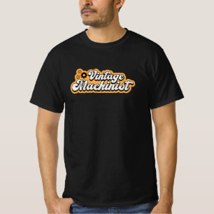 Camiseta Máquina Mecânica CNC Machinist - Ideia Retroativa 