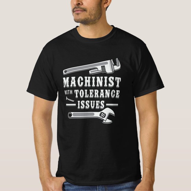 Camiseta Máquina Mecânica Machinista CNC-Machinista Ideia d (Frente)