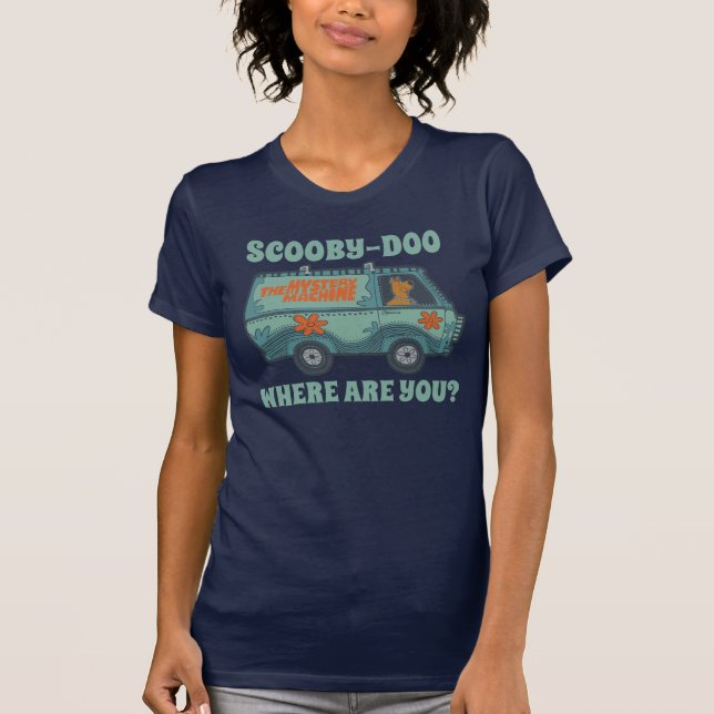Camiseta Máquina Misteriosa Que Conduz A Scooby-Doo (Frente)