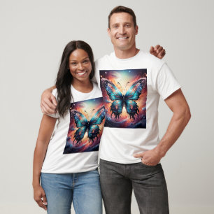 Camiseta Máquina Viva Borboleta Espacial