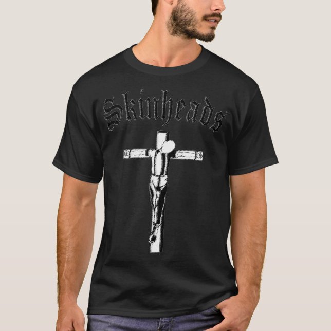 Camiseta Maquinaria Negra CRUCIFICADA (Frente)