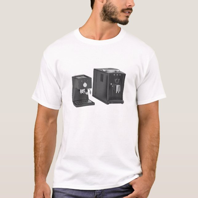 Camiseta Máquinas de café expresso (Frente)
