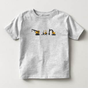 Camiseta Máquinas De Construção De Equipamentos Pesados Par
