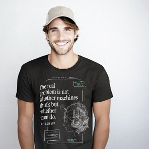 Camiseta Máquinas de cotação técnica pensam em inteligência