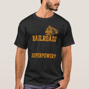 Camiseta Maquinista de Trem a Vapor Observando Locomotiva A