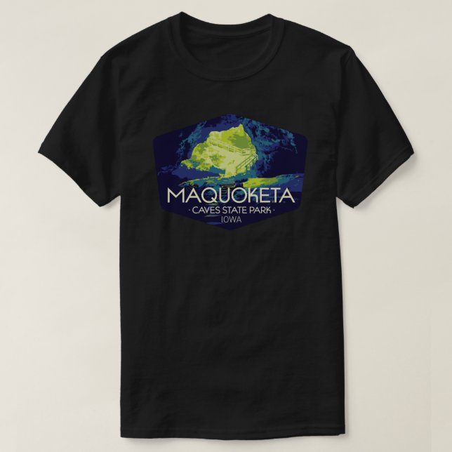 Camiseta Maquoketa Caves State Park Sticker.png (Frente do Design)