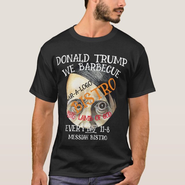 CAMISETA MAR-A-LOGO FW FV HG CORDEIRO GRELHADO DEUS TRUMP (Frente)