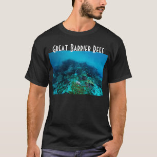 Camiseta Mar coral dos grandes peixes tropicais do recife