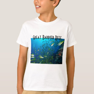 Camiseta Mar coral recife de coral tropical dos peixes do
