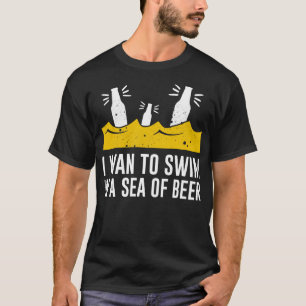 Camiseta Mar De Cerveja Engraçado Beer Drinker Dizendo bebe