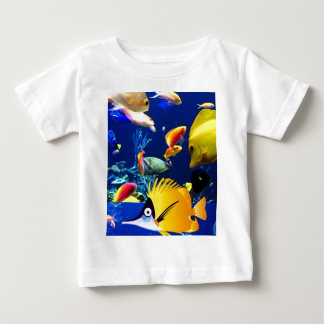 Camiseta mar de peixes (Frente)