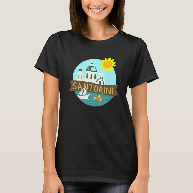Camiseta Mar de Santorini (Frente)
