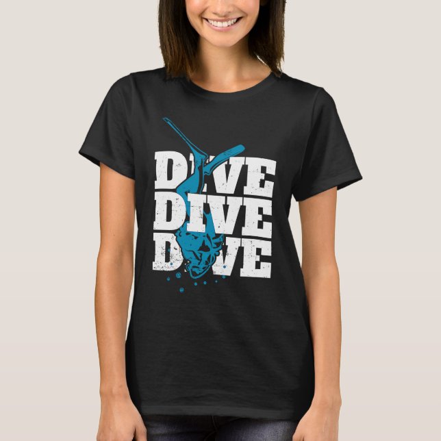 Camiseta Mar De Scuba No Oceano Diverso E Mais Profundo (Frente)