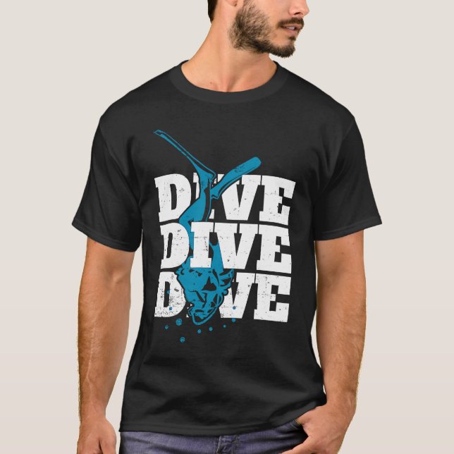 Camiseta Mar De Scuba No Oceano Diverso E Mais Profundo (Frente)