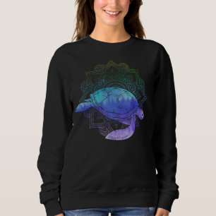 Camiseta Mar de Tatuagem Polinésia — Oceano Animal Mandala