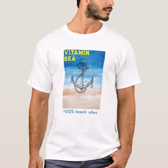 Camiseta "Mar de Vitamina - Perfeito para o Verão de 2025" (Frente)