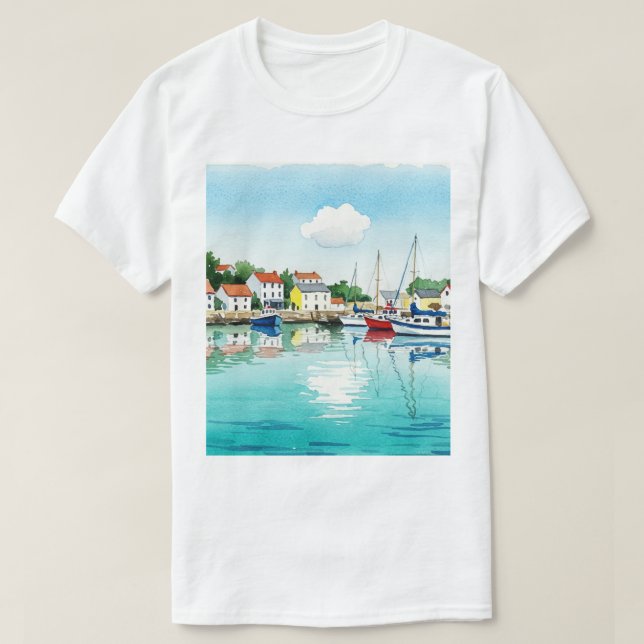 Camiseta Mar e praia (Frente do Design)