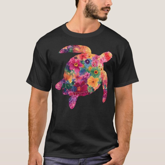 Camiseta Mar Floral (Frente)