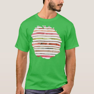 Camiseta Mar Náutico Strips Vermelho verde