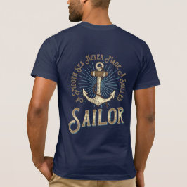 Camiseta Mar Suave Nunca Fez Uma Ancoragem Náutica De Marin