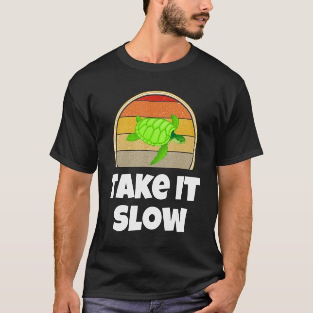 Camiseta Mar Tartaruga Mar Leva-O Devagar (Frente)