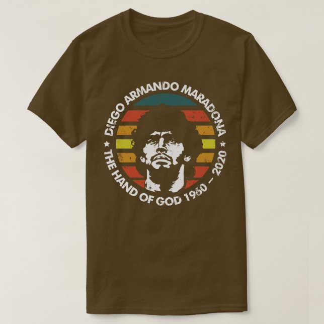 Camiseta Maradona A Mão de Deus (Frente do Design)