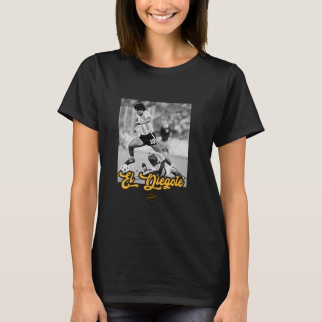 Camiseta Maradona El Diego Correndo (Frente)