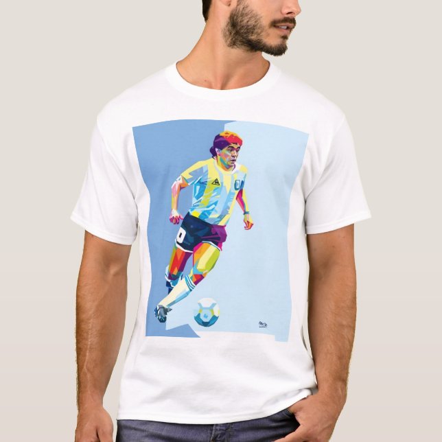 Camiseta Maradona legendary football player  (Frente)