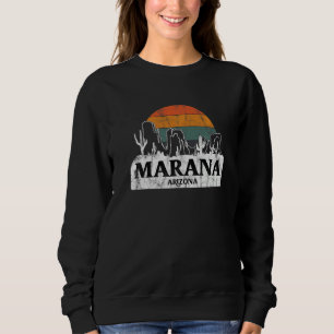 Camiseta Marana AZ Arizona Pôr do sol vintage cacto montanh