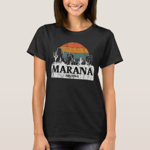 Camiseta Marana AZ Arizona Vintage sunset cactus Mountain d