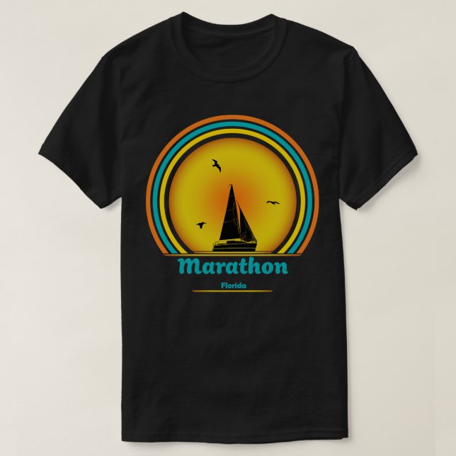 Camiseta Marathon Florida Sailing TShirt (Frente do Design)