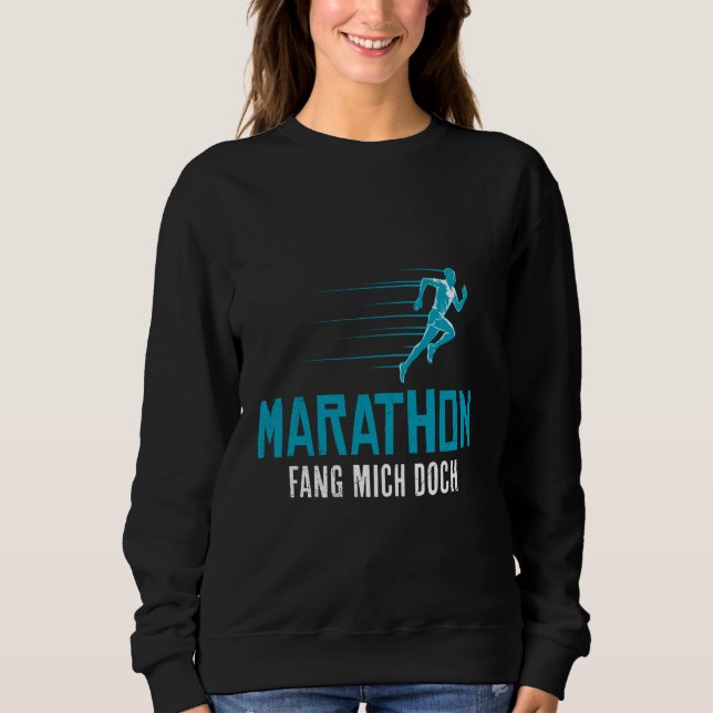 Camiseta MARATHON ME PEGUE SE VOCÊ PODE EXECUTAR O Funny Ru (Frente)