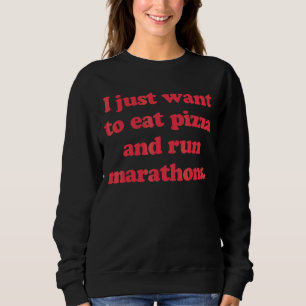 Camiseta Marathon Runner Eu Só Quero Comer Pizza E Executar