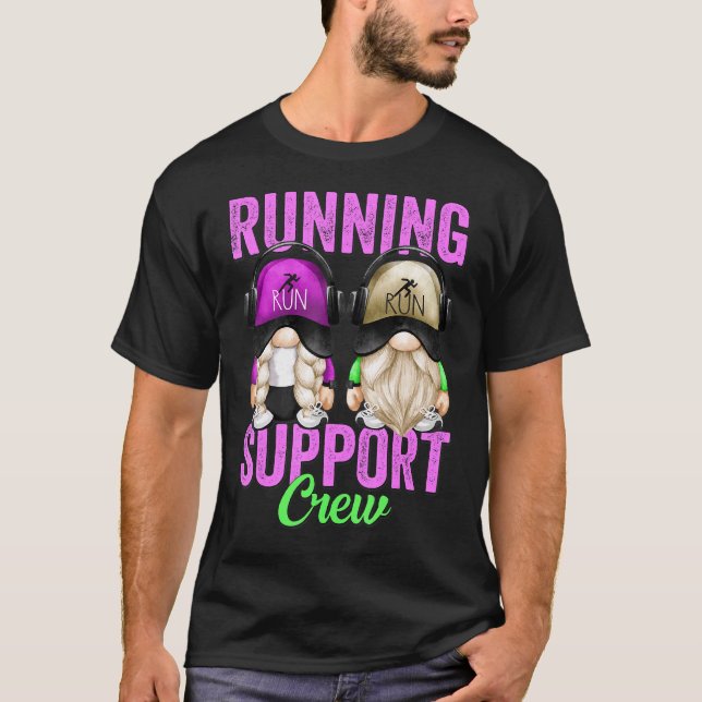 Camiseta Marathon Runner Gnome Para Professores Que Estão A (Frente)