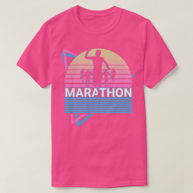 Camiseta Marathon Runner Maratonista com Presente Retroativ (Frente do Design)