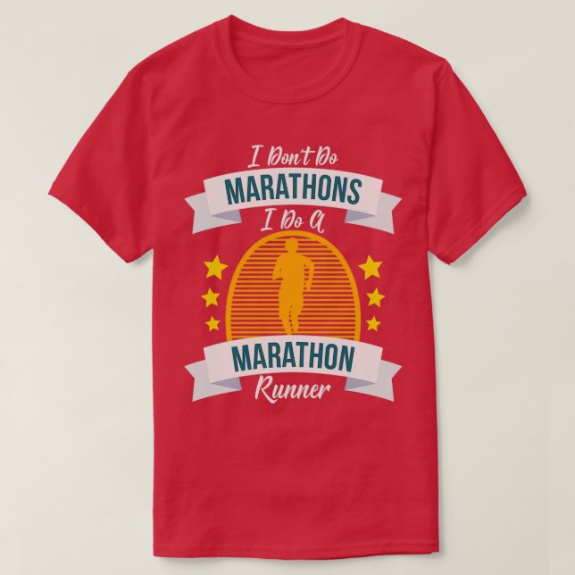 Camiseta Marathon Runner Palcos Executando o Gift 1 do Venc (Frente do Design)