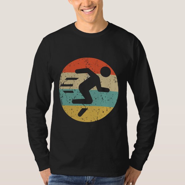 Camiseta Marathon Running Shirt Retro Fast Runner (Frente)