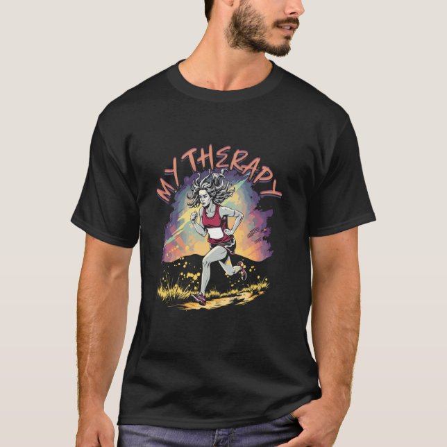 Camiseta Maratona Corredor De Maratona Correndo (Frente)