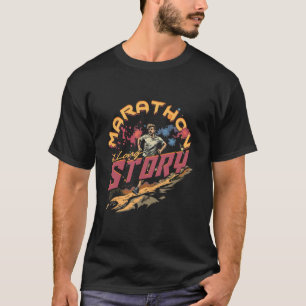 Camiseta Maratona Corredor De Maratona Correndo Maratona Um
