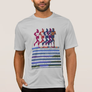 Camiseta maratona correndo