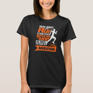 Camiseta Maratona Correndo Para Um Corredor De Maratona